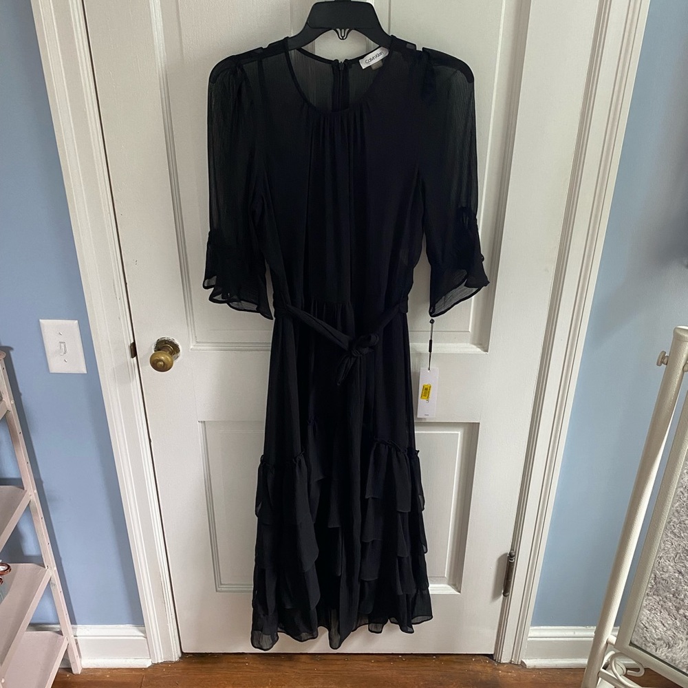 Black Ruffled Dress